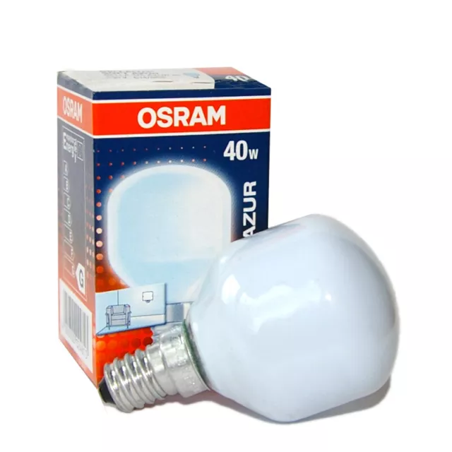 1 x Osram Tropfen Soft Azur 40W E14 Matt Glühbirne Glühlampe 40 Watt Glühbirnen