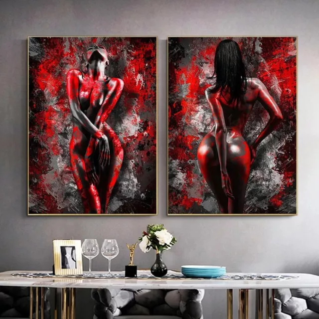 Abstract Sexy Women Canvas Painting Canvas Wall Art Home Decor Print Wall Poster