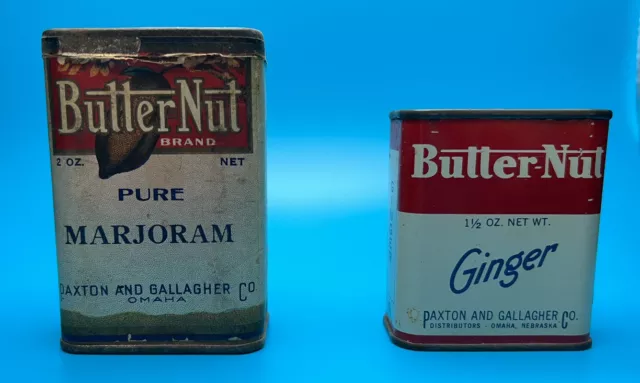 Vintage Paxton And Gallagher Butter-Nut Ginger & Marjoram Omaha Nebraska