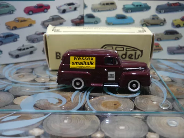 Brooklin 1/43 Scale BRK42 003 1952 Ford F1 Panel Delivery 1 Of 250 Maroon mint