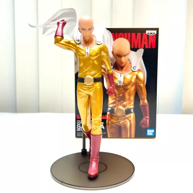 Banpresto One Punch Man Anime Premium Figure Toy Saitama Metalic Color BP17692