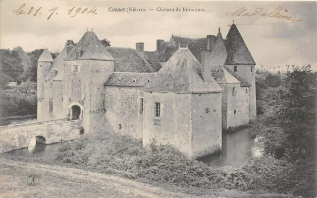 Cpa 58 Cosne Chateau De Buranlure
