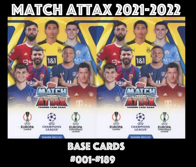 Topps Champions League Match Atax 2021-2022 21/22 #001-#189