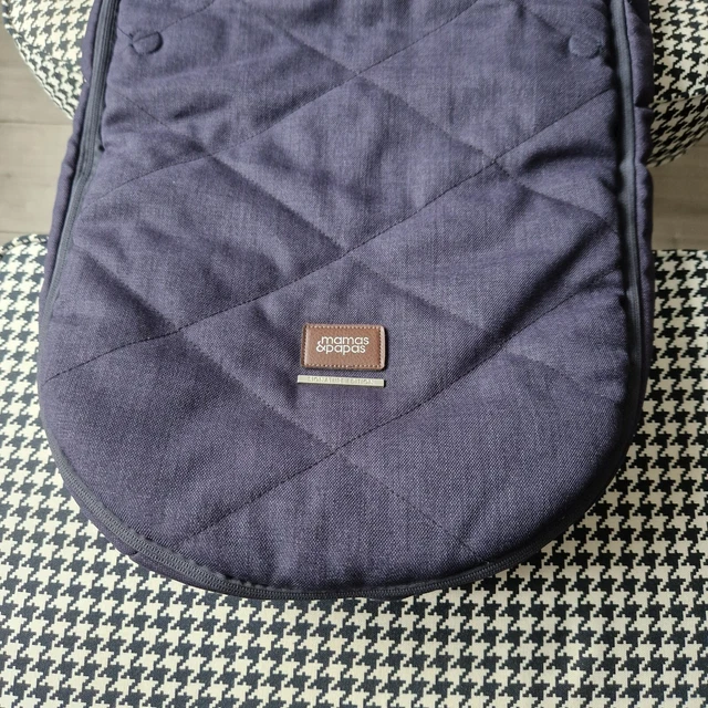 Mamas & Papas Pram Cosy toes Footmuff Strada Ocarro Urbo DARK NAVY Excellent c 3