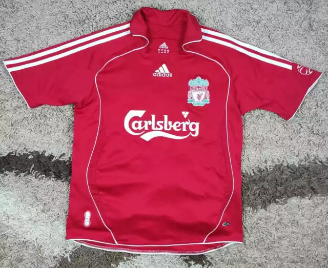 Adidas Liverpool Football Soccer Jersey Kit Carlsberg 3754