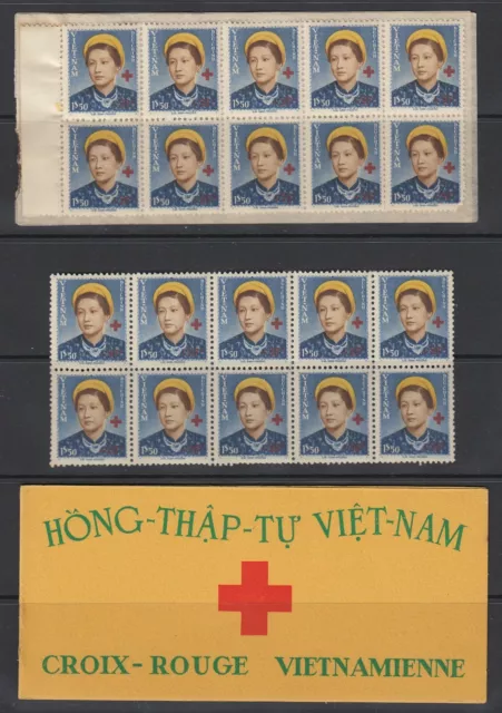 Vietnam, Scott B1, MNH two panes (exploded booklet)