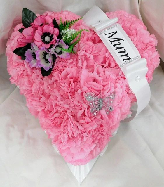 MUM NANA Funeral Flowers Artificial Tribute Package Wreath Silk Grave Memorial Letters or Any 3 and 4 Letter Names - UK