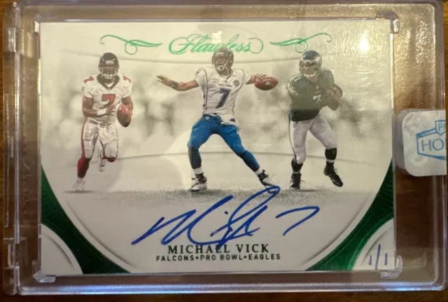 2018 Flawless Michael Vick Pro Bowl Autograph 1/1 ON CARD AUTO