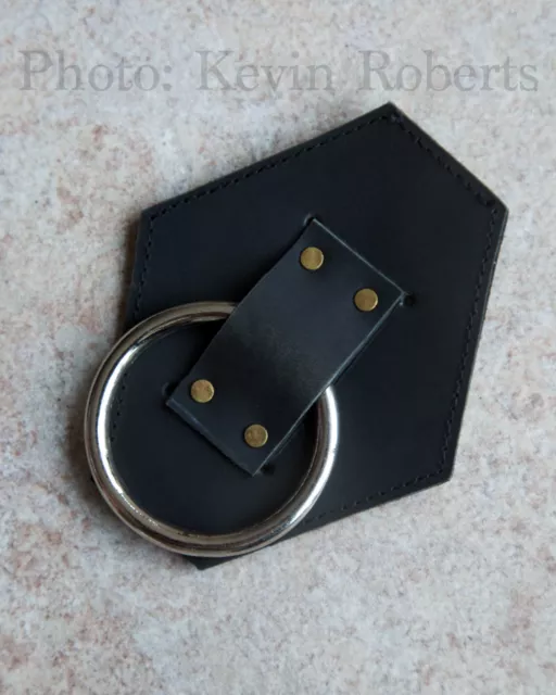 CAS Viking Axe Dagger Rapier Holder Black Leather Medieval Carry HEMA SCA LARP