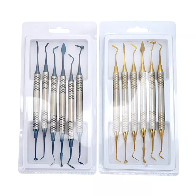 Dental Composite Resin Filling Filled Repair Spatula Instruments Tools 6 Pcs/kit