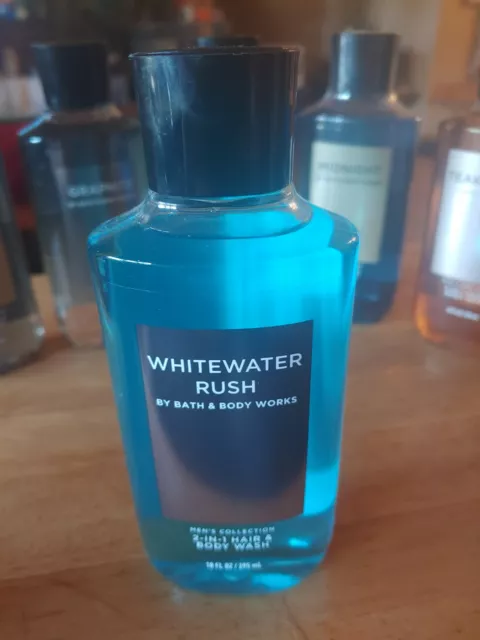 Bath & Body Works Whitewater Rush 2 In 1 Hair + Body Wash For Men 10 Fl Oz