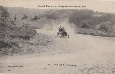 CPA 63 circuit Auvergne coupe gordon bennett 1905 turn of constable car