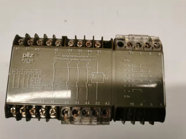 Safety relay PILZ PZE5V 0.5-3S 24VDC / #A O1TA 8769