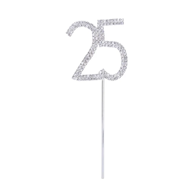 25 Th Cumpleaños Brillos Accesorios de Fiesta Para 25. Decoración de boda conmemorativa