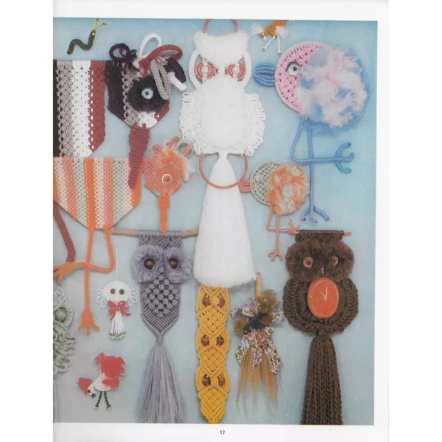 Owls Puppet Wall Hanging Patterns Macrame is for the Birds Craft Book