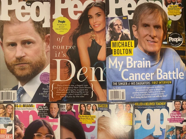 PEOPLE MAGAZINE LOT of 20-All 2025 Issues-New with no labels Lot #1 $69 ...