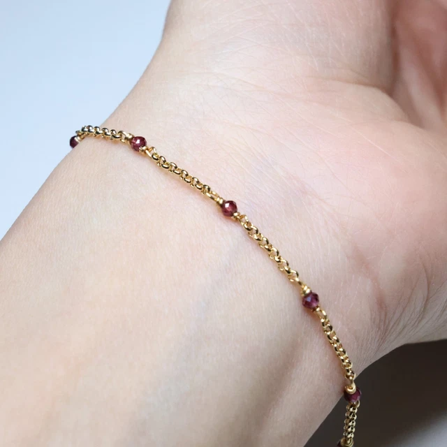 Bracelet Perles D'eau Douce Naturelles Argenté Avec Or Rempli - ROSEMIMOSA - NEUF