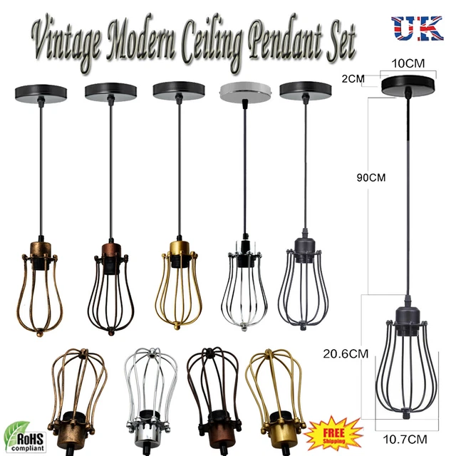Pendentif design lampe Edison éclairage rétro ballon fil nuances ampoules DEL