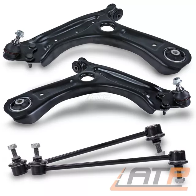 2x QUERLENKER + KOPPELSTANGEN VORNE FÜR AUDI A1 8X SEAT IBIZA TOLEDO VW POLO 6R