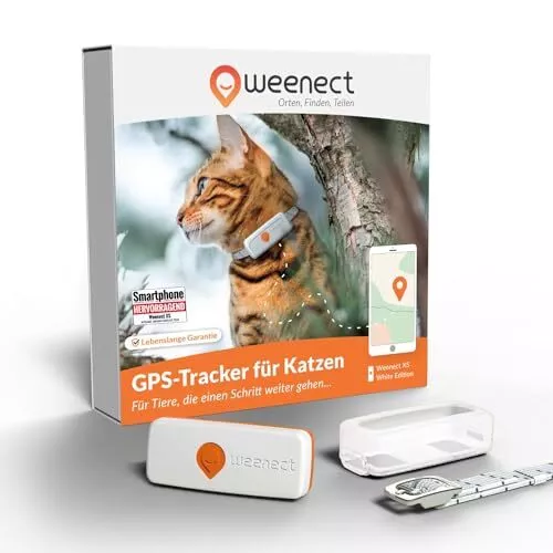 Weenect XS für Katzen - NEU Mini GPS-Tracker für Katzen | GPS-Tracking in Ech...