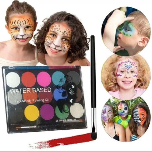 Professional Face Painting Kit for Kids Adults Face Body Paint Set Kit Party UK