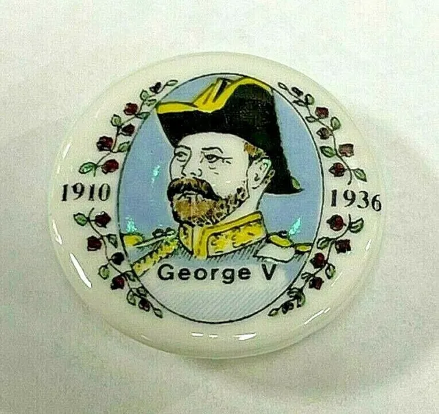 Birchcroft England King George V 1936 Porcelain Button