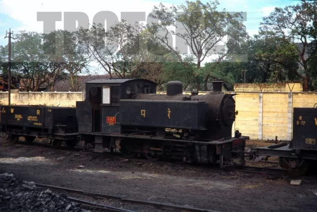 35mm Slide INDIA Indian Railways Steam Loco 642 Junagadh c1976 Original