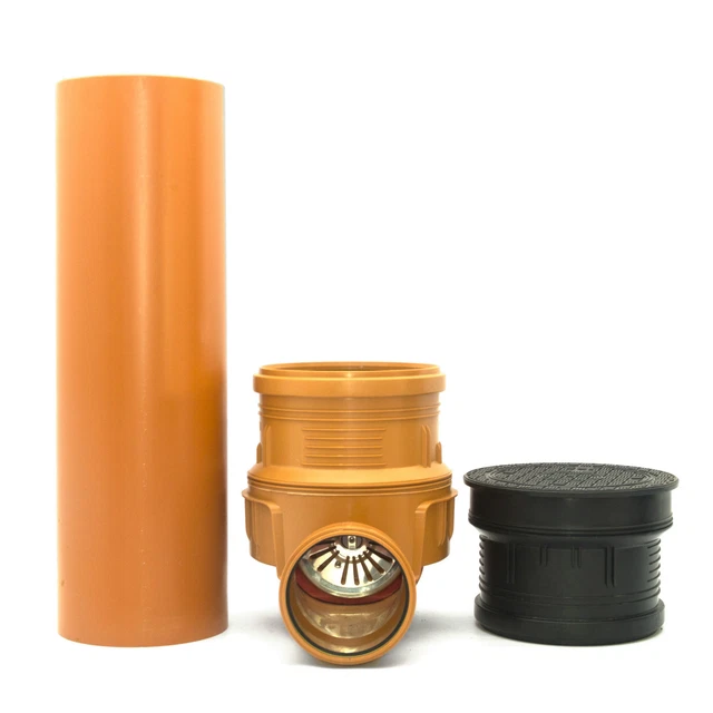 KARMAT/Dyka KG Kontrollschacht Mit Rückstauklappe DN400 | Komplett-Set Inkl. Rohr & Deckel | A15 KG Schacht Mit Rückstauklappe KARMAT/Dyka KG Kontrollschacht Mit Rückstauklappe DN400 | Komplett-Set Inkl. Rohr & Deckel | A15 KG Schacht Mit Rückstauklappe