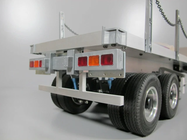 Accoppiatore 5&deg; Ruota In Alluminio Per Rimorchio Tamiya 1/14 RC - Semi Camion 3 Assi