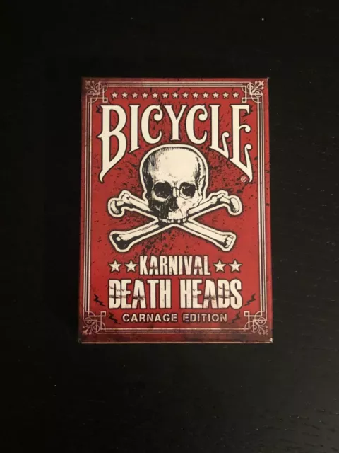 Bicycle Karnival Death Heads Deck Carnage Edition Sam Hayles Playing Cards