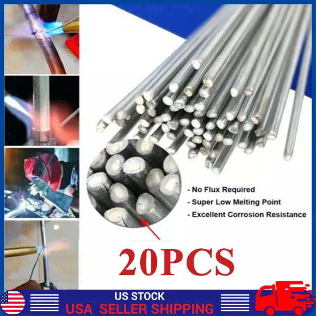 20XAluminium Welding Rods Low Temp Flux-Cored Repair Alloy Fix Easy Brazing Wire