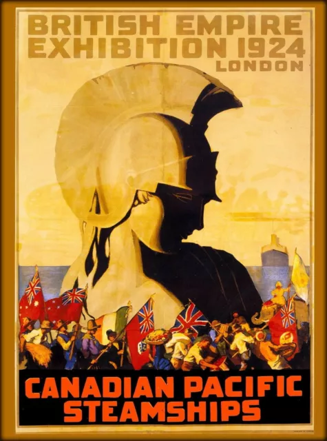 97582 British Empire 1924 London Canadian Pacific Wall Print Poster AU