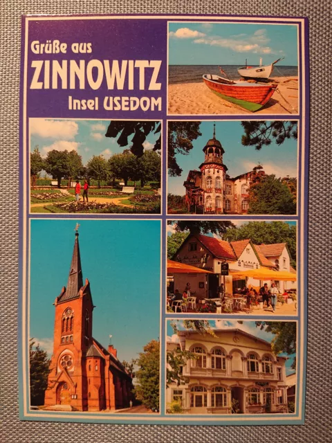 Ancienne Carte Postale Ak Zinnowitz Usedom Hippolit-Kirche Amelinghausen