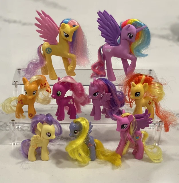 My Little Pony G4 Lot Of 9 MLP Sunny Rays, Lily Blossom, Princess Sterling