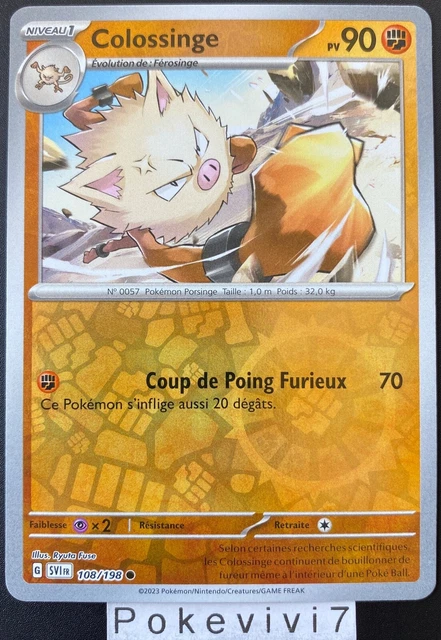 Pokemon Card COLOSSINE 108/198 REVERSE EV1 Scarlet & Purple SV1 FR NEW