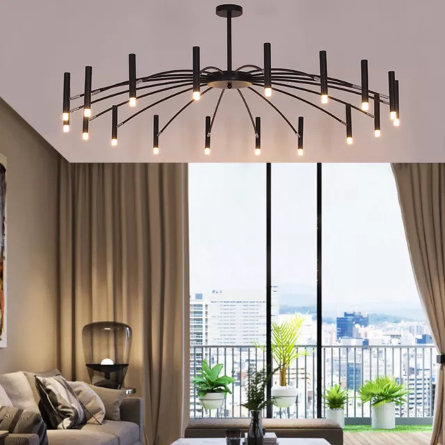 Round Branch Chandelier Industrial Ceiling Pendant Light Ceiling Hanging Lamp