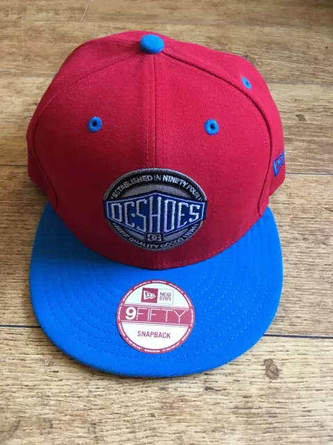 New Era 9fifty Hat DC Shoe Co USA Snapback Cap One Size Red