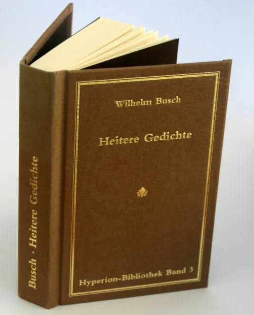 Minibuch "Heitere Gedichte" Wilhelm Busch, Hyperion-Bibliothek Band 3