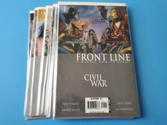 Civil War: Front Line #1-11 - Complete Run - Marvel Comics Event 2006