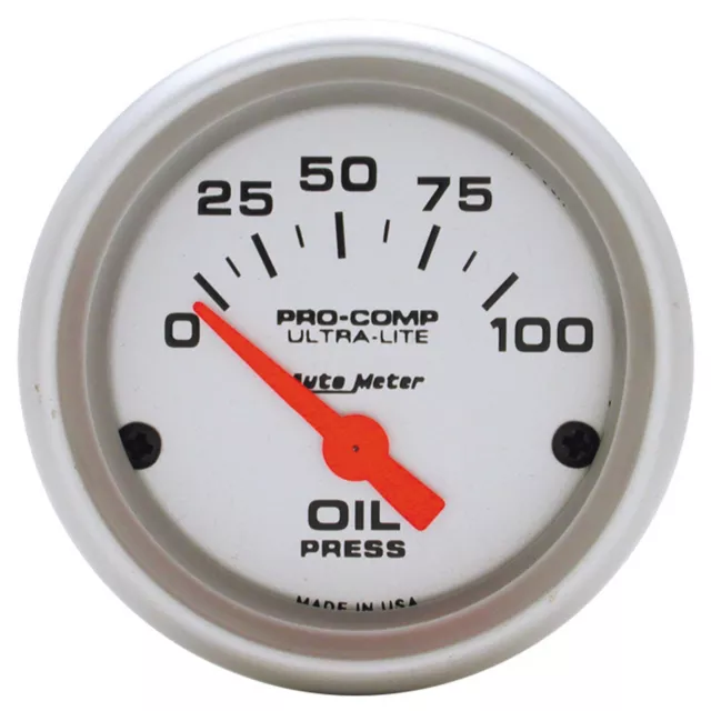 Auto Meter Oil Pressure (PSI) Pro Comp Ultra-Lite Air Core Analogue Race Gauge