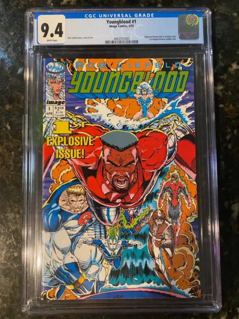 Youngblood 1  CGC 9.4 Rob Liefeld Image Flipbook 2 copies Uncirculated Cases!