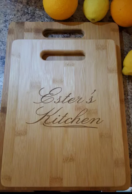 Personalized Bamboo Cutting Board/ Custom Kitchenware/ Cooking Tools Accessories