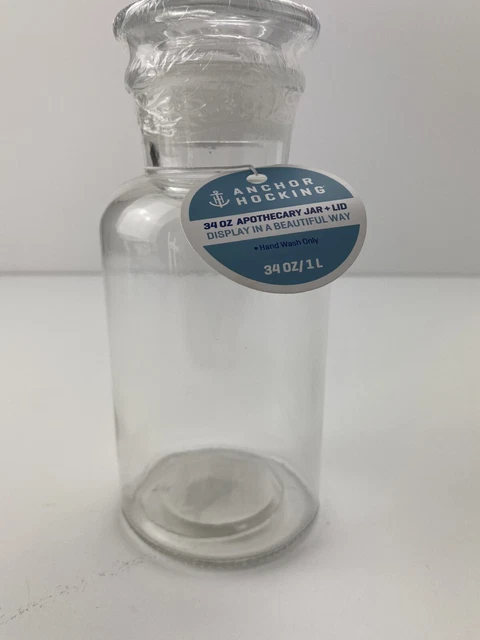 anchor apothecary jar glass