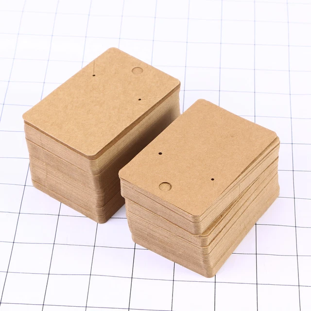 200 Carte Per Orecchini Fai Da Te - Schede Display Gioielli In Kraft - Foto 5