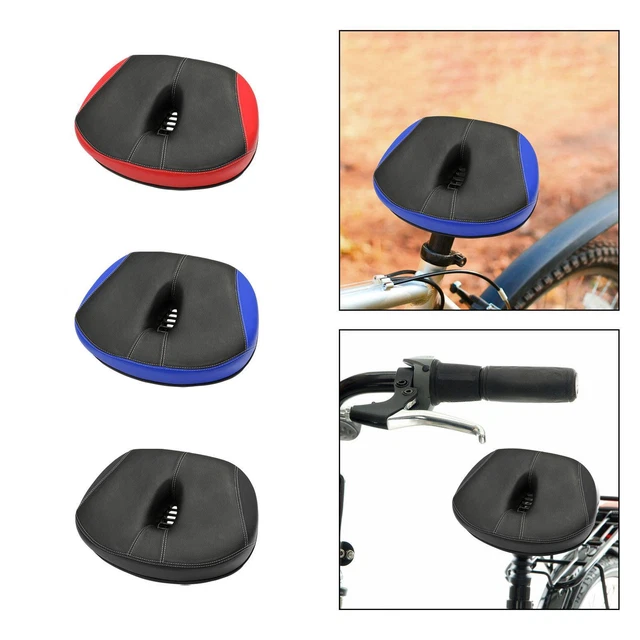 Selle De Vélo Large Confortable Sans Nez - Universelle Pour VTT, Vélo De Route - Homme Et Femme, Mousse, Noir - 7