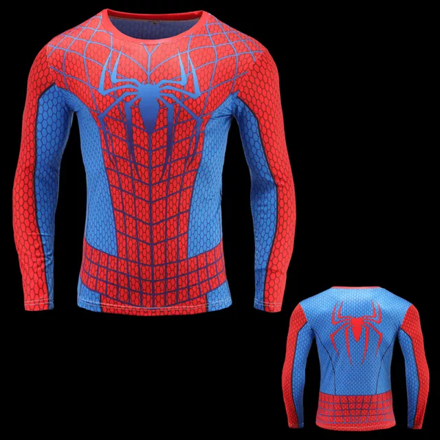 T SHIRT POUR HOMMES Compression Haut gym super h ros Avengers