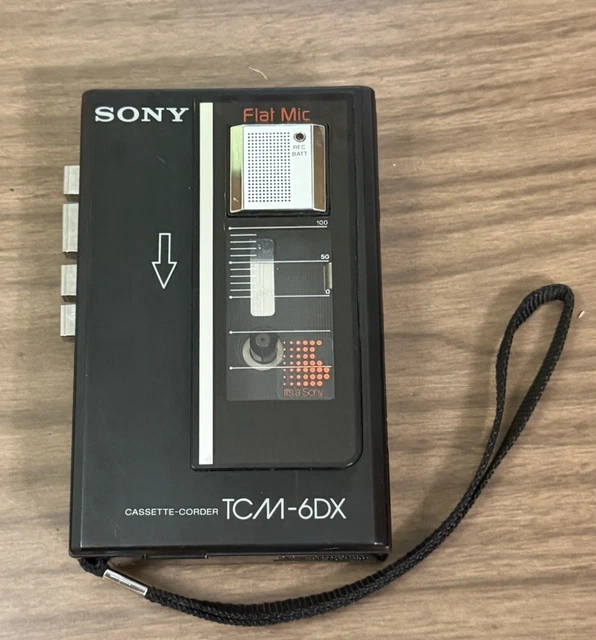 VINTAGE SONY TCM-6DX Cassette-Corder Walkman | TESTED New Belt