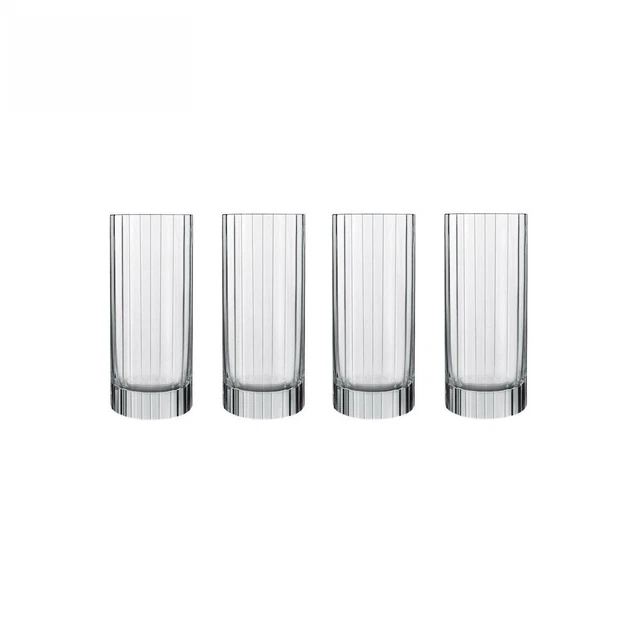 Luigi Bormioli Water Glass Set Cocktail Glasses Crystal Drinkware - Pack of 4