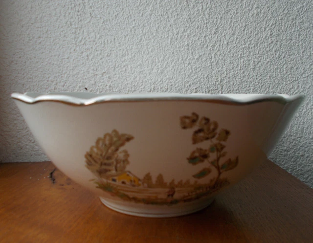 Saladier Digoin Sarreguemines Vieux Marseille Faience Ceramique Vintage France