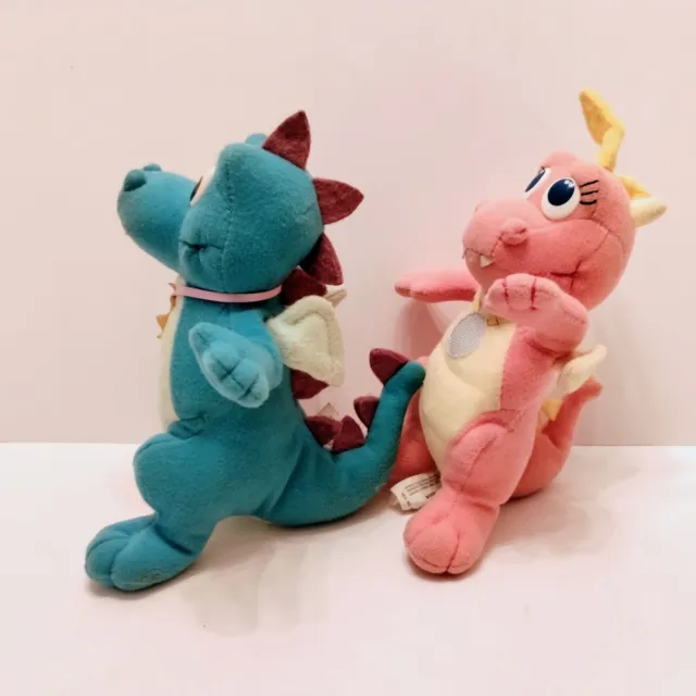 Vintage PlaySkool Hasbro Dragon Tales Plush Lot 1999 Toy 7” 90s Show Ord Cassie 2